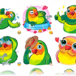 stickers-pajaro-amor