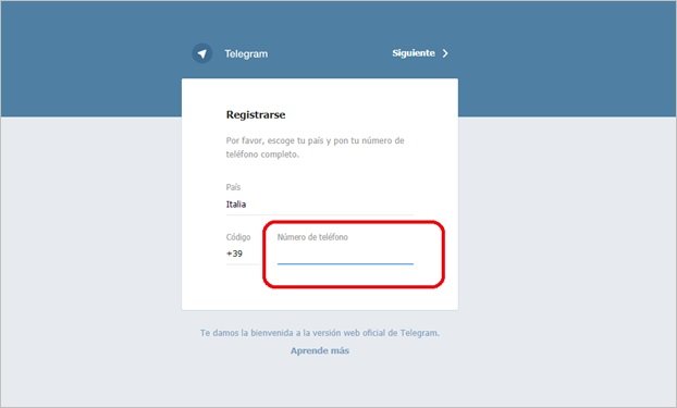 web-telegram- accesso
