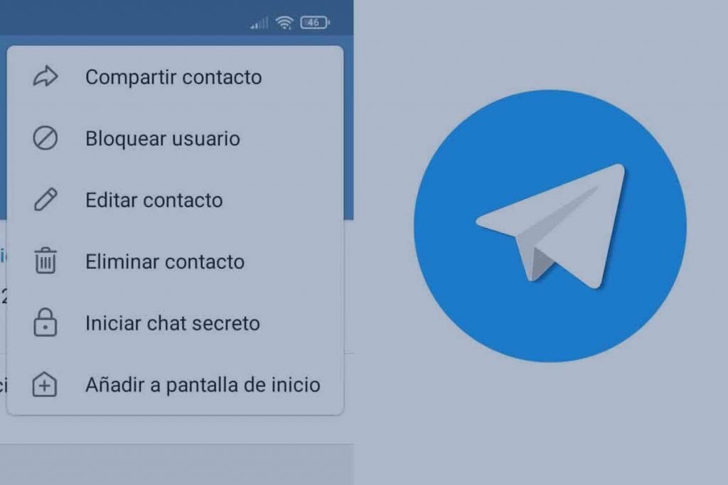 Cómo eliminar contactos en Telegram 1