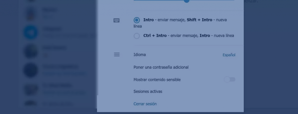 cerrar sesión en Telegram Web 2