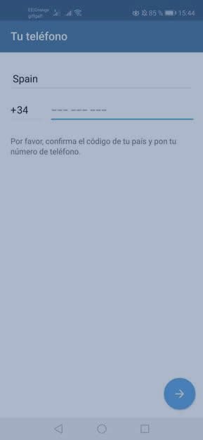 cómo crear una cuenta en telegram 1